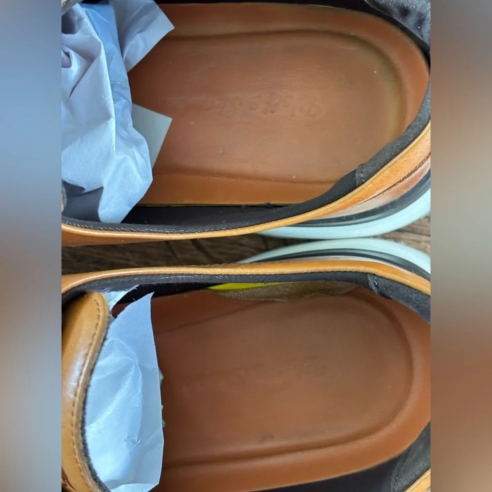 Wolf and Shepherd Tan Honey Leather Calfskin Crossover Longwing Shoes
